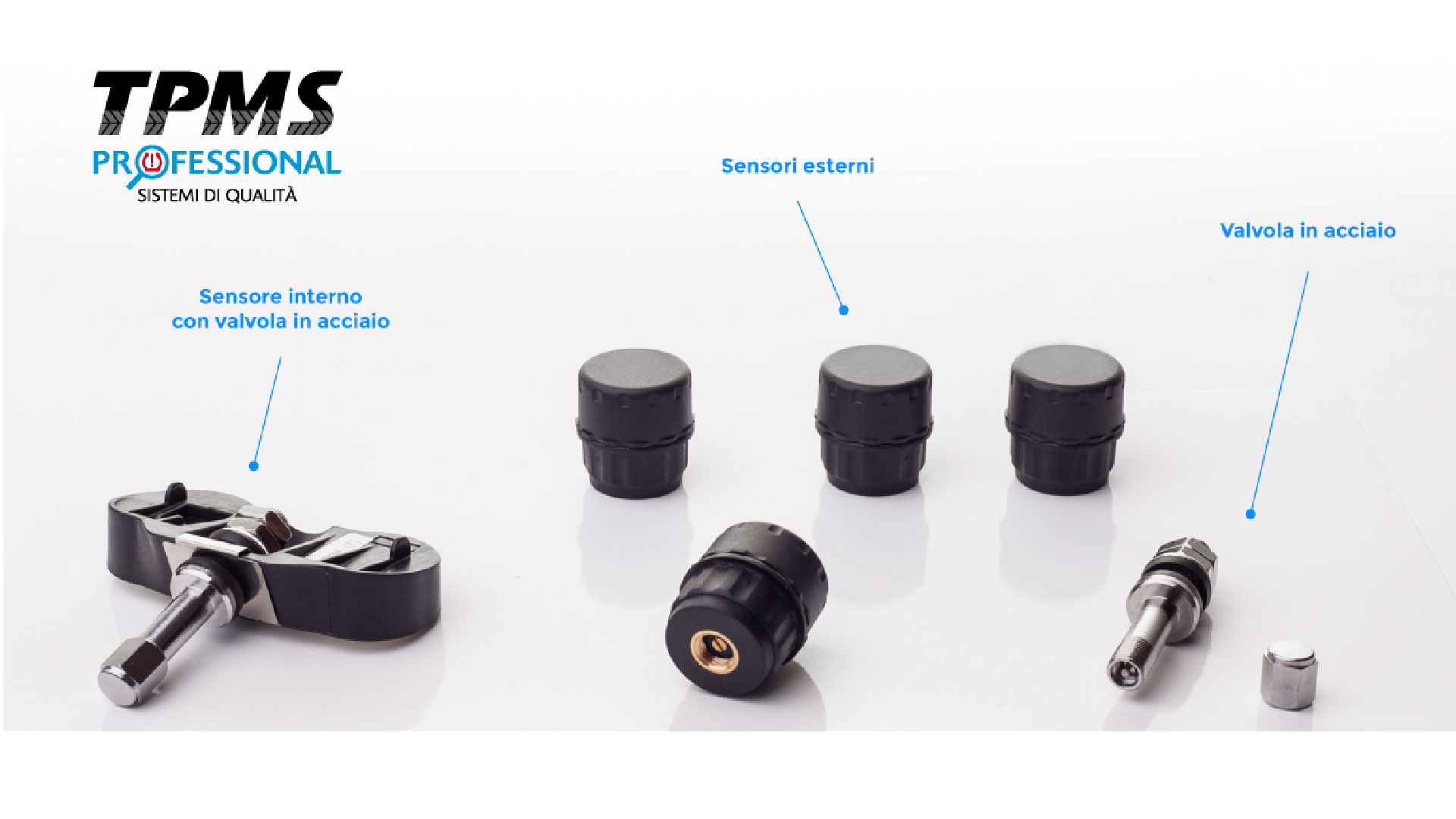 Sensori pressione pneumatici TPMS Tire Pressure Monitoring System per  Camper e Auto 💨 