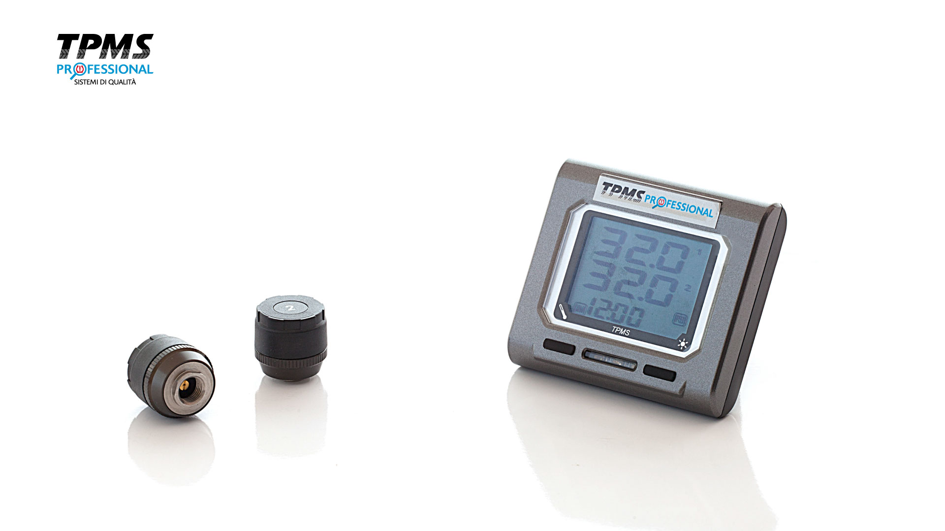 TPMS Sistema di monitoraggio della pressione dei pneumatici Auto Allarme pneumatico senza fili impermeabile con 2 sensori per motocicletta a due ruote Sensor 23X15 